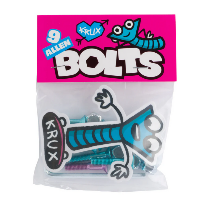 Krux Krome Allen Blue/Pink 1" Wheels | RideHub