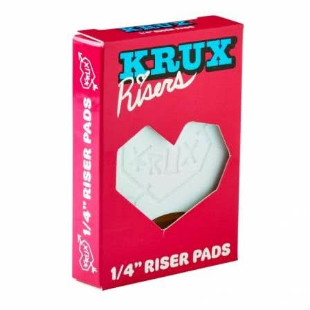 Krux Risers 1/4" White | RideHub