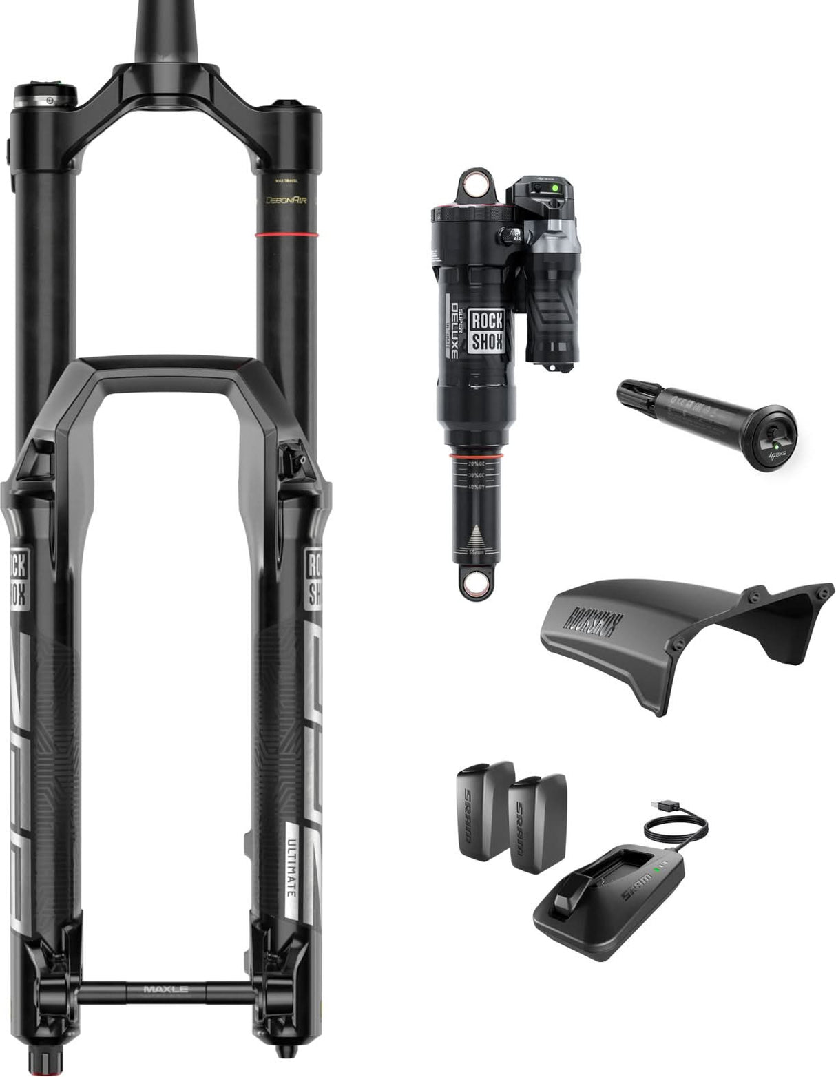 RockShox Flight Attendant ZEB 29" 170mm shock absorber + Super Deluxe 205x60 Kit | RideHub