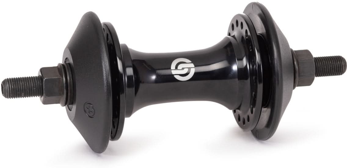 SaltPlus EX front hub 3/8" Black x2 hubguards | Ride Hub