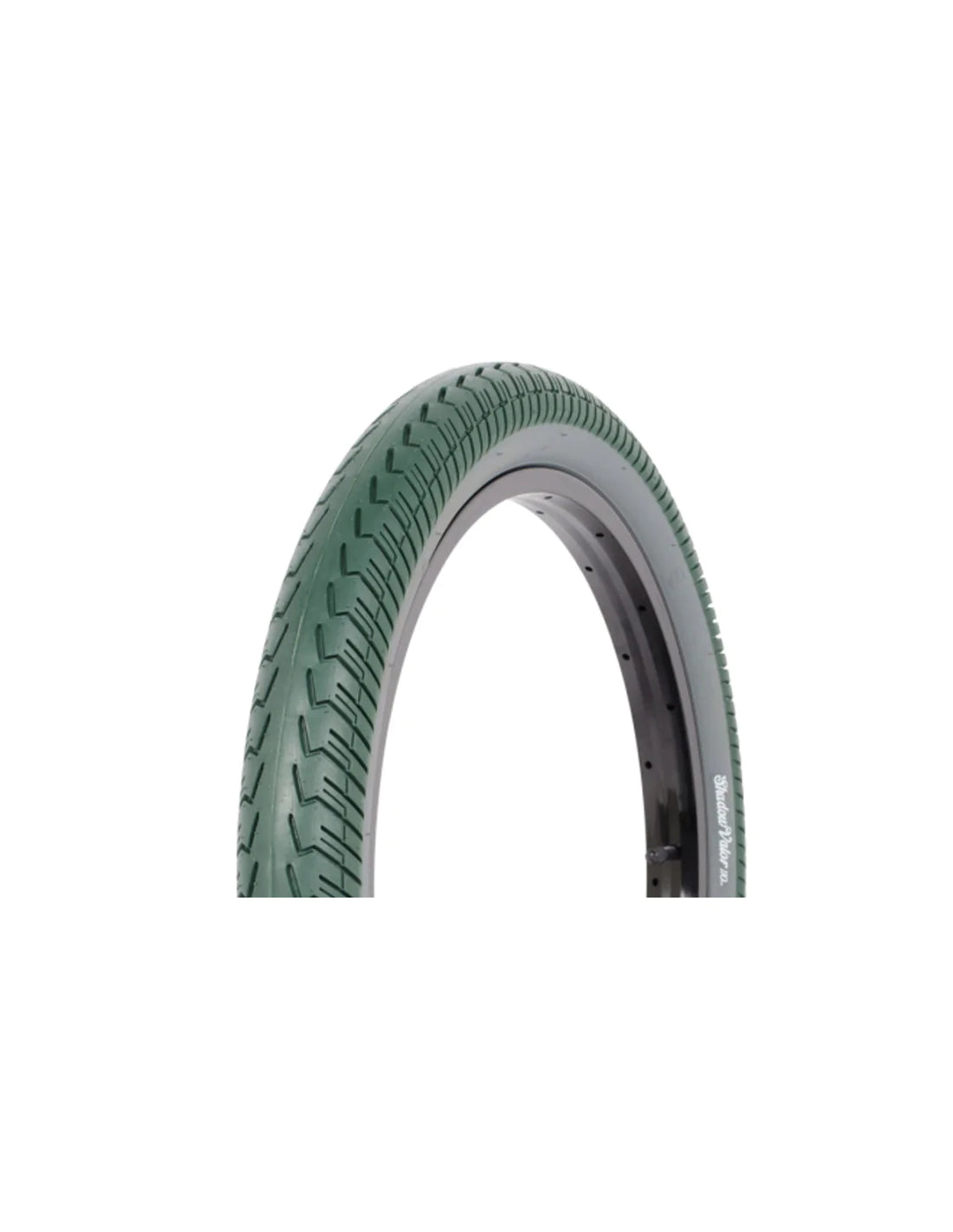Shadow Valor Grey/Green Tire BMX Tire | RideHub