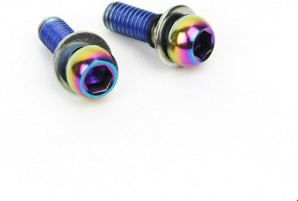 SRAM Befestigungsschrauben-Satz Standard, Edelstahl Schrauben und Unterlegscheiben, rainbow