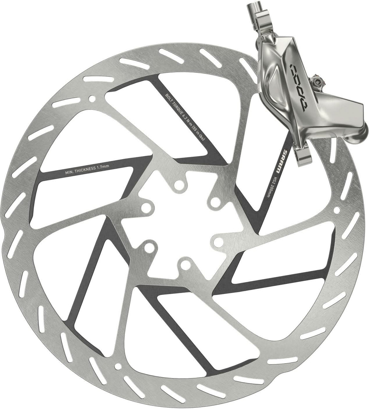 SRAM Bremse Code Ultimate Stealth -vorne schwarz, 950mm Leitung ohne Rotor/Adapter