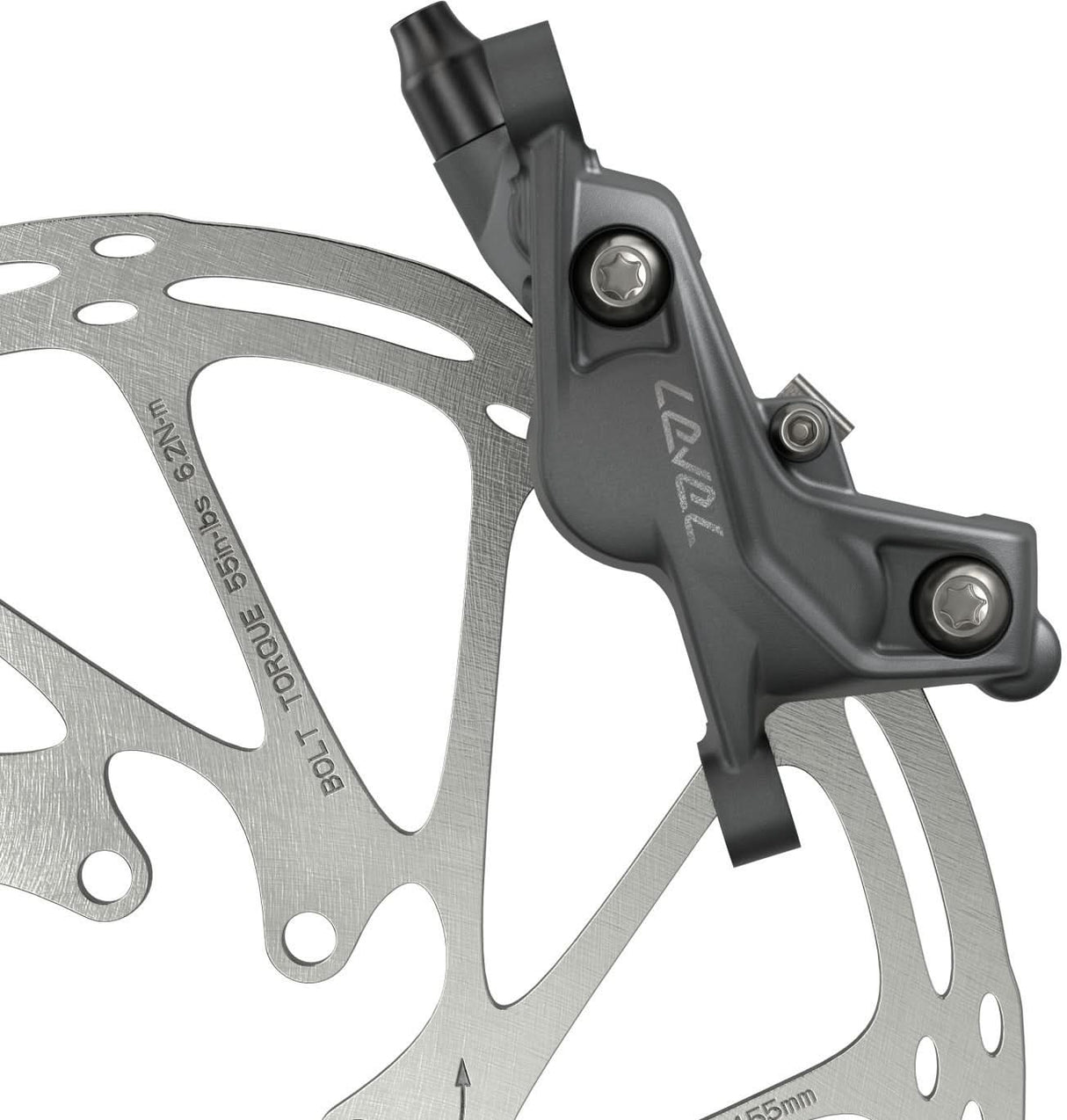 SRAM Bremse Level Bronze Stealth - vorne darkpolar, 950mm Leitung, 4 Kolben ohne Rotor/Adapter