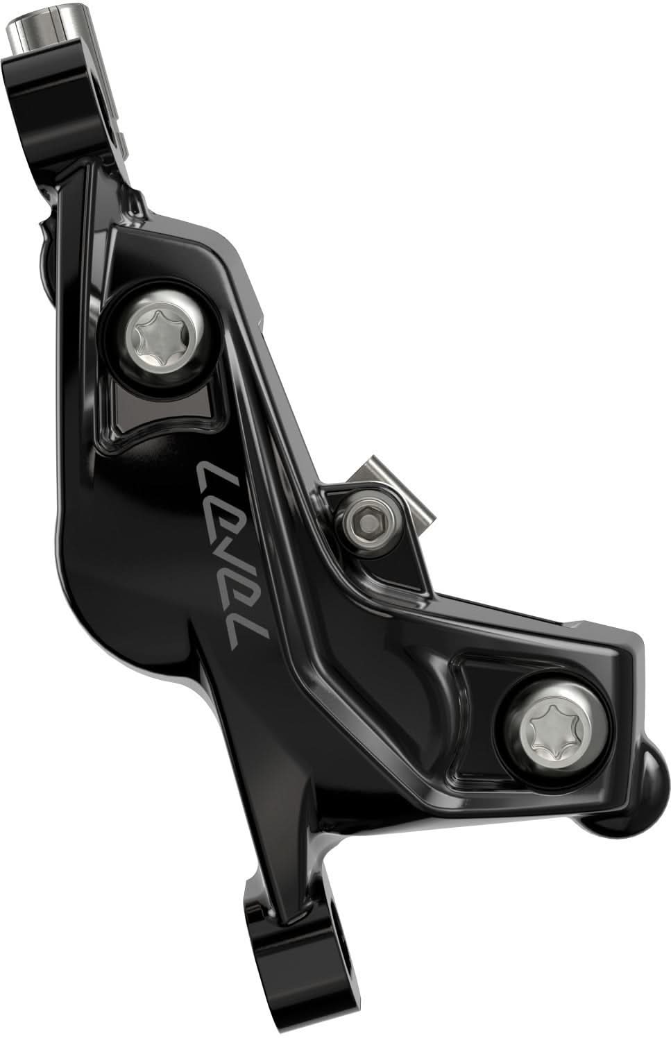 SRAM Bremse Level Silver Stealth - vorne schwarz, 950mm Leitung, 4 Kolben ohne Rotor/Adapter