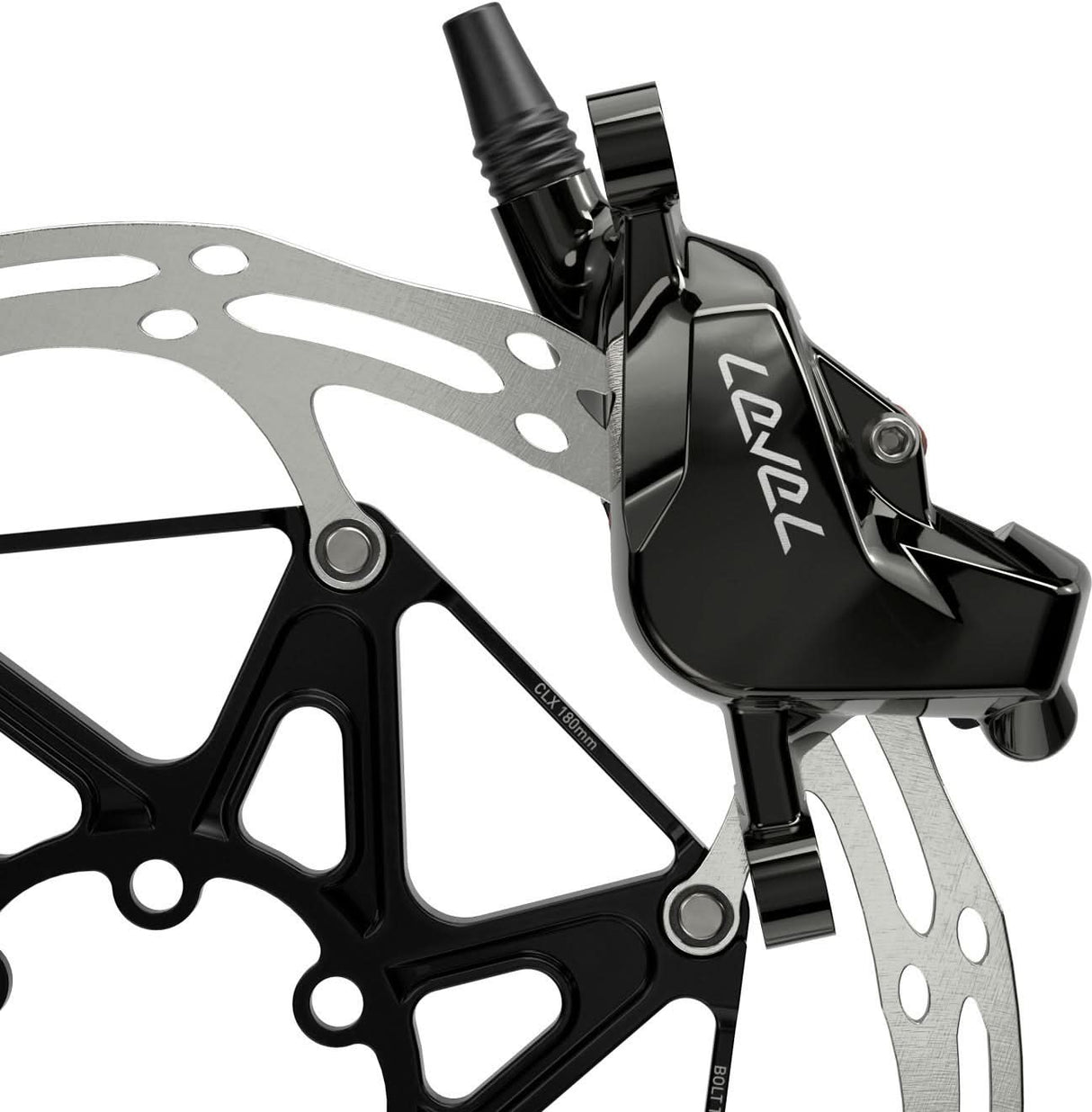 SRAM Bremse Level Ultimate Stealth-vorne schwarz, 950mm Leitung, 2 Kolben ohne Rotor/Adapter