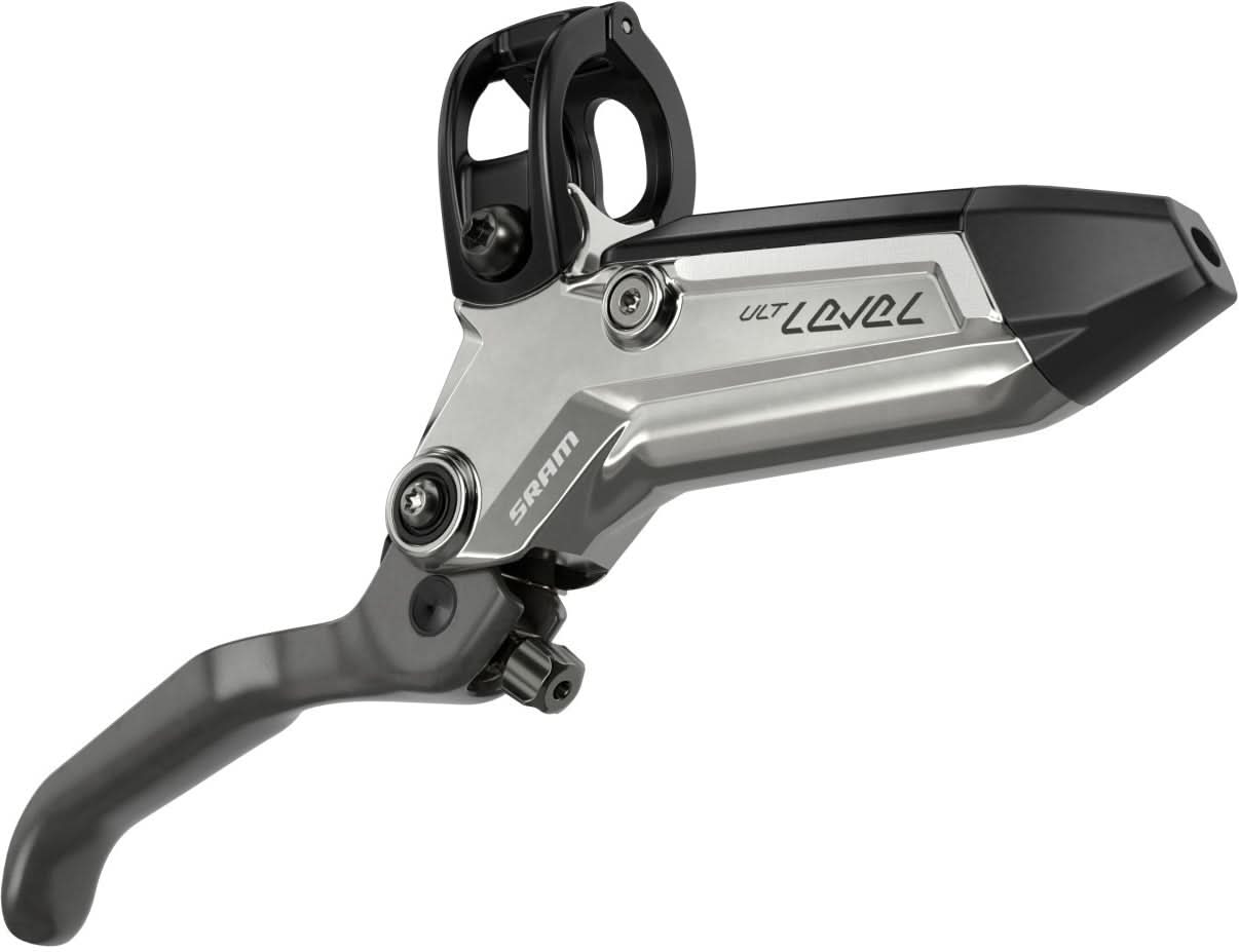 SRAM Bremse Level Ultimate Stealth-vorne silver, 950mm Leitung, 4 Kolben ohne Rotor/Adapter