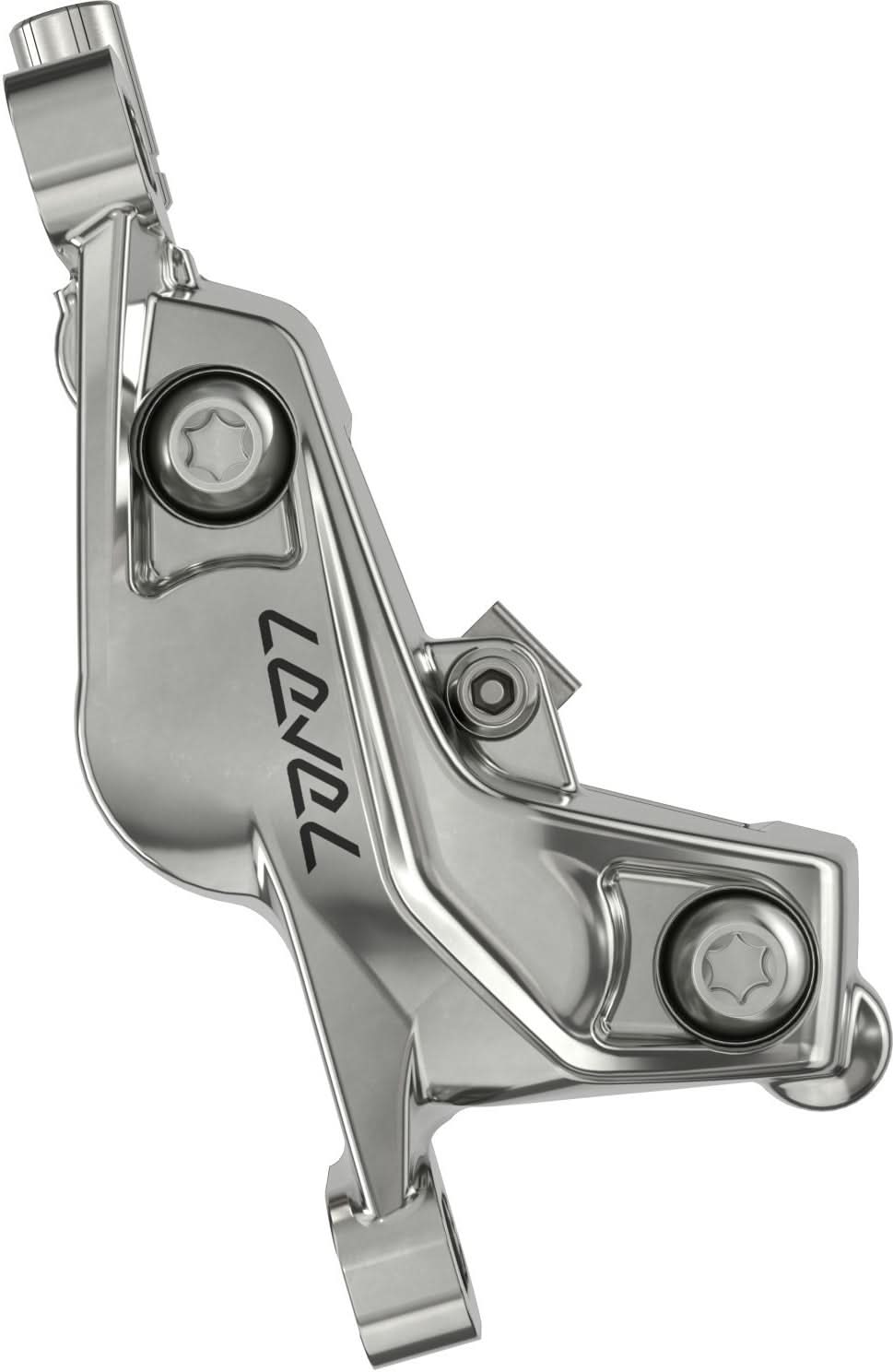 SRAM Bremse Level Ultimate Stealth-vorne silver, 950mm Leitung, 4 Kolben ohne Rotor/Adapter