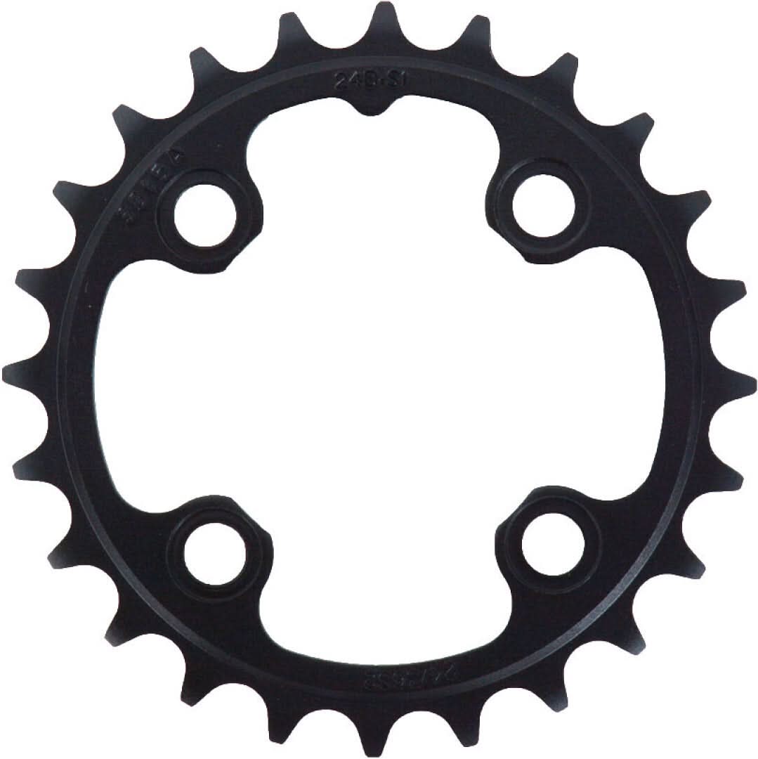 CHAIN RING MTB 24T 64 AL3 BLAST BLACK 2X11 NO PIN