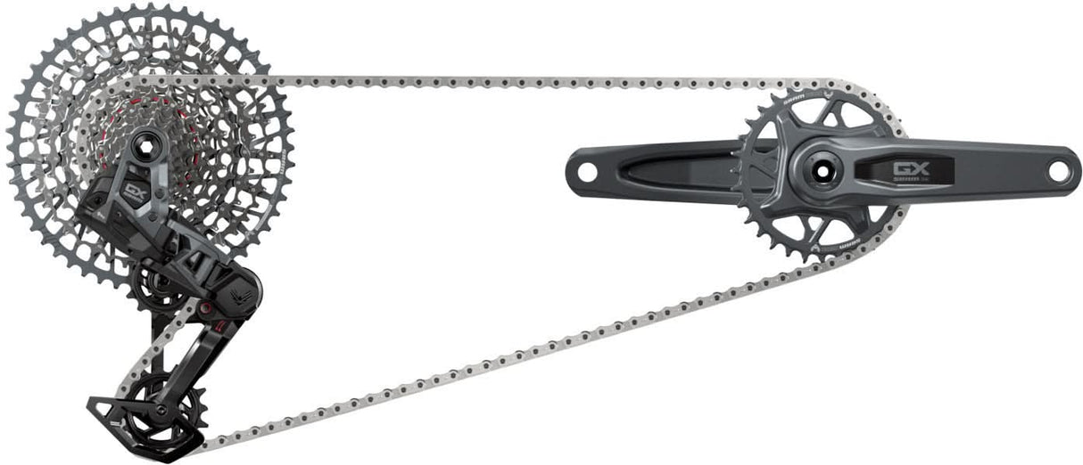 SRAM Kit GX AXS Eagle Transmission 175mm DUB Wide, 32T, 10-52T, incl. Ladegerät, Batterie & Kette