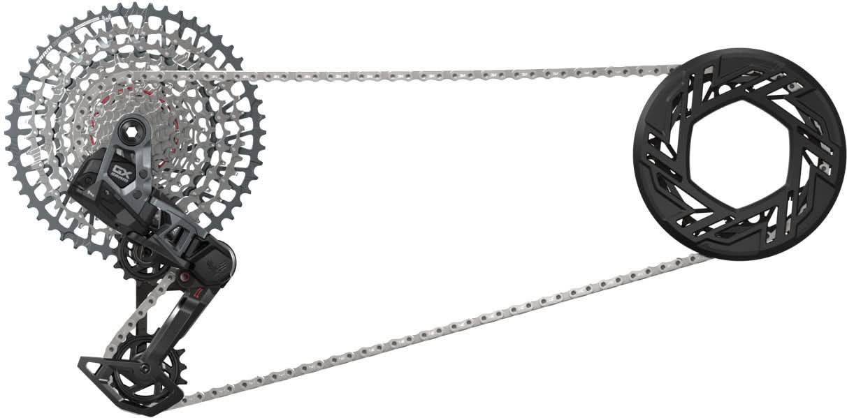 SRAM Kit GX AXS Eagle Transmission 175mm DUB Wide, 32T, 10-52T, incl. Ladegerät, Batterie & Kette