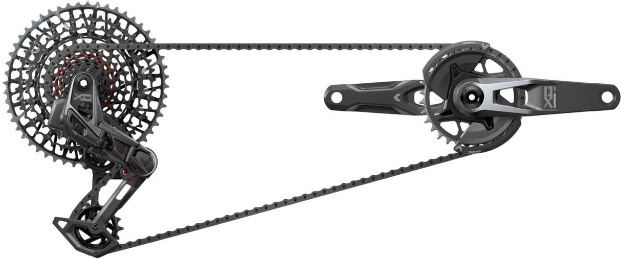 SRAM Kit X0 AXS Eagle Transmission 175mm DUB Wide, 32T, 10-52T, incl. Ladegerät, Batterie & Kette