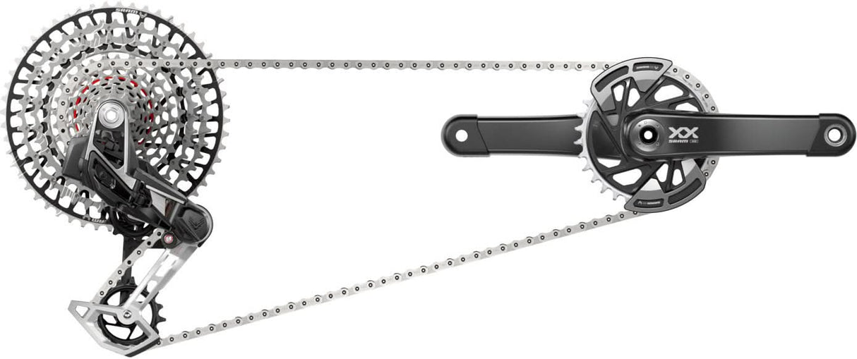 SRAM Kit XX AXS Eagle Transmission 175mm DUB Wide, 32T, 10-52T, incl. Ladegerät, Batterie & Kette