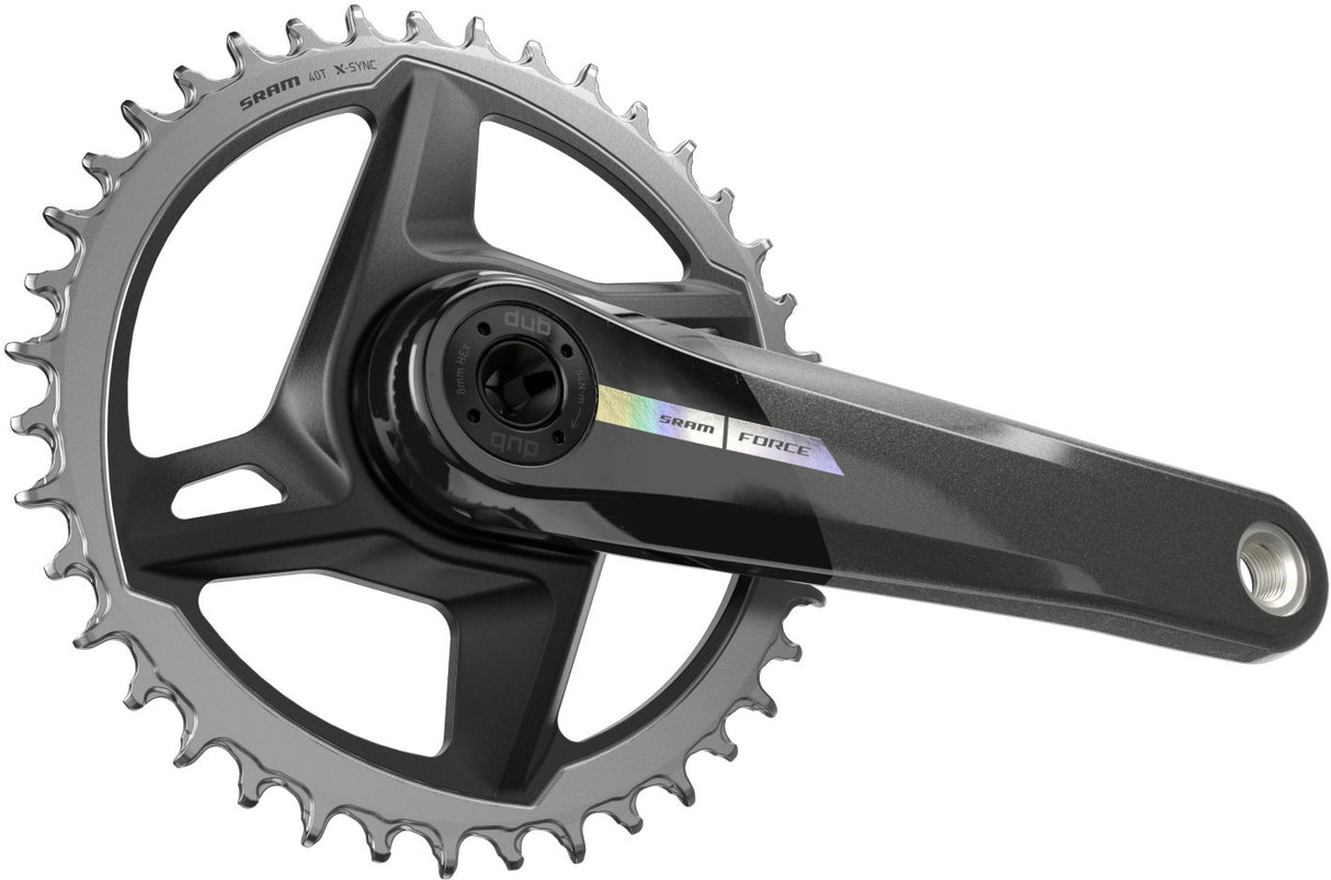 SRAM Kurbelgarnitur Force 1x AXS 165mm, 40T, Iridescent ohne Innenlager, DUB