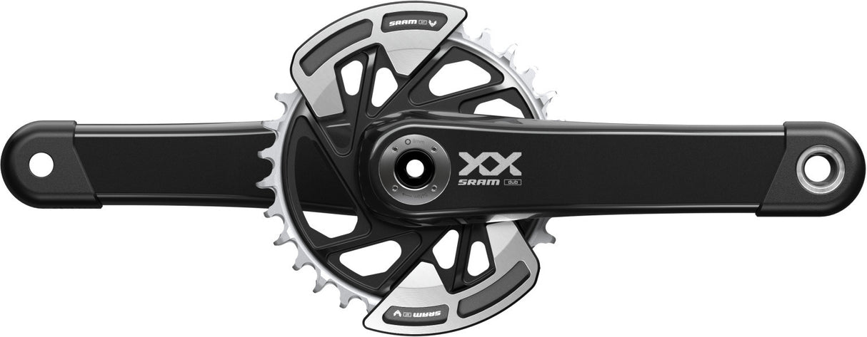 SRAM Kurbelgarnitur XX Eagle DUB Wide 175mm, 32T DM, schwarz ohne Innenlager, QF:174mm, CL55