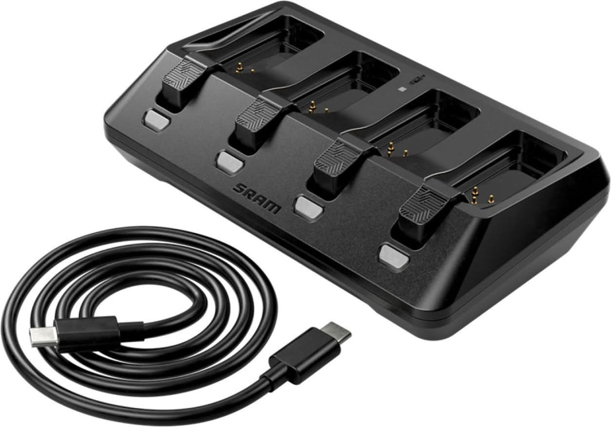 Charger for four batteries