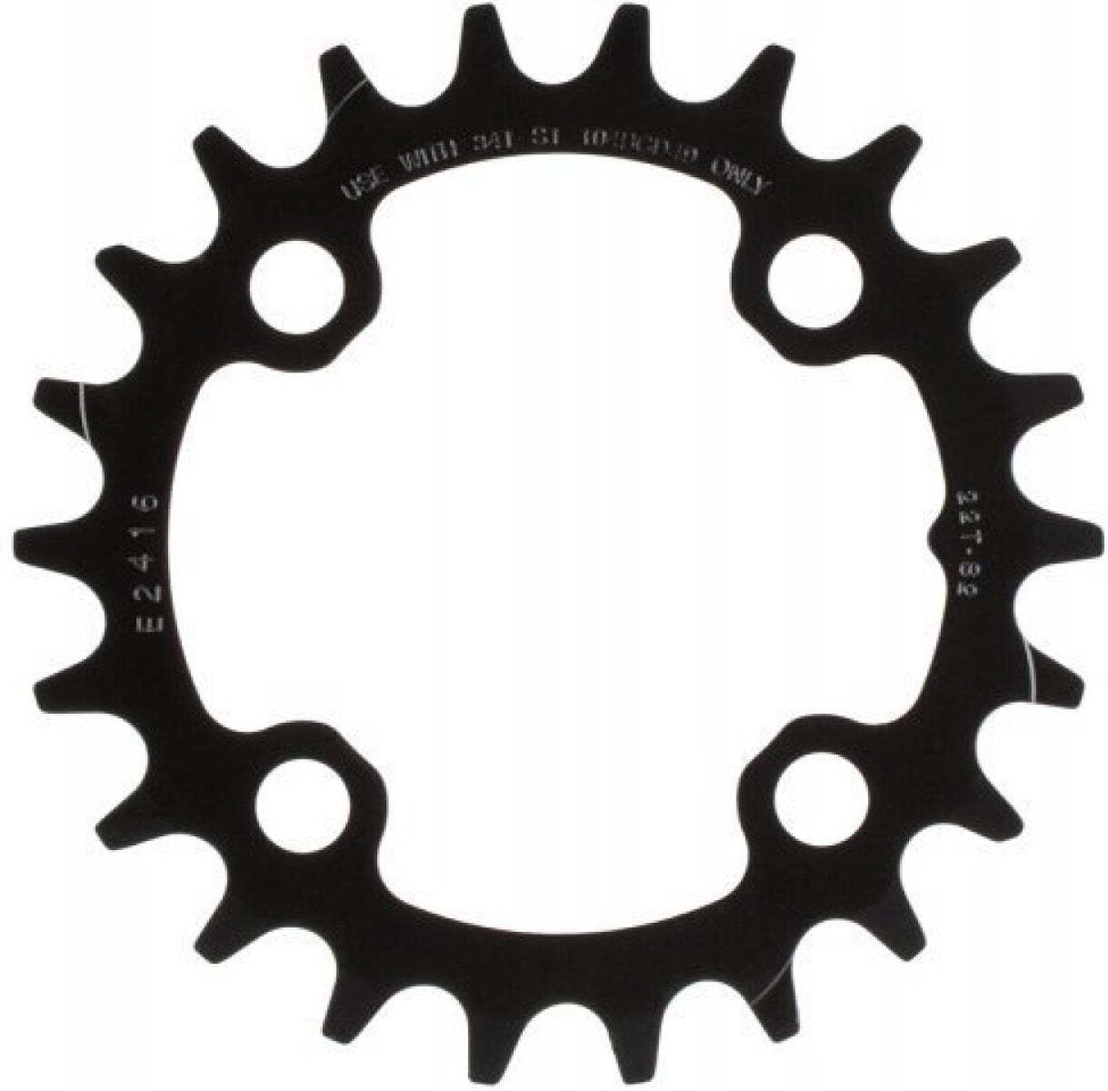 CHAIN RING MTB 22T 64 STEEL MATTE BLACK 2X10 NO PIN