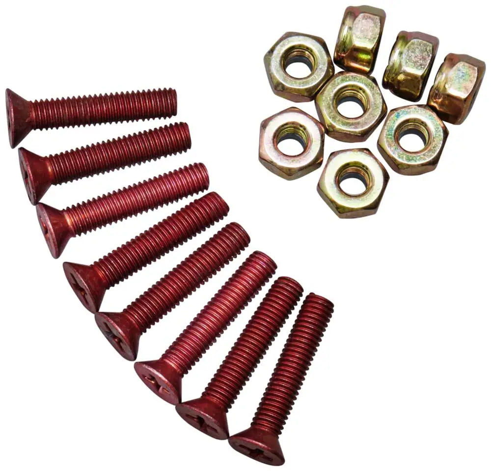 Venom Redheads Gold Mounting Bolts (8 Pack) | RideHub