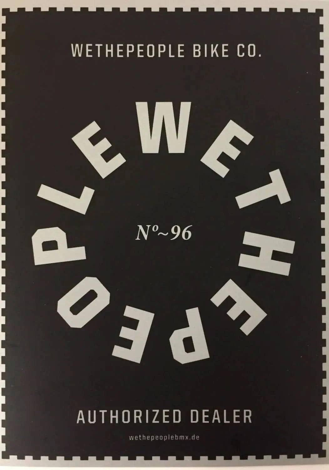 Wethepeople Authorized Dealer Sticker | RideHub