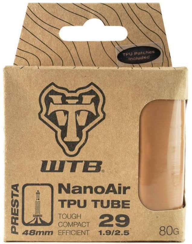 WTB Tube Presta 700 x 18/32 NanoAir TPU tube, tan 48mm valve