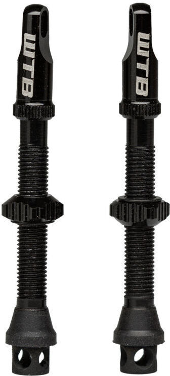 TCS AL Max-Flow Presta Valve 44mm, black 2 pcs.