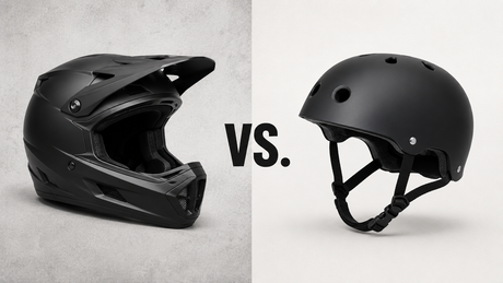 kask fullface vs. orzeszek