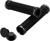 SRAM DH Silicone Locking Grips Black with Double Clamps &amp; End Plugs