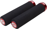 SRAM Locking Grips Foam 129mm Black with Single Black Clamp and End Plugs
