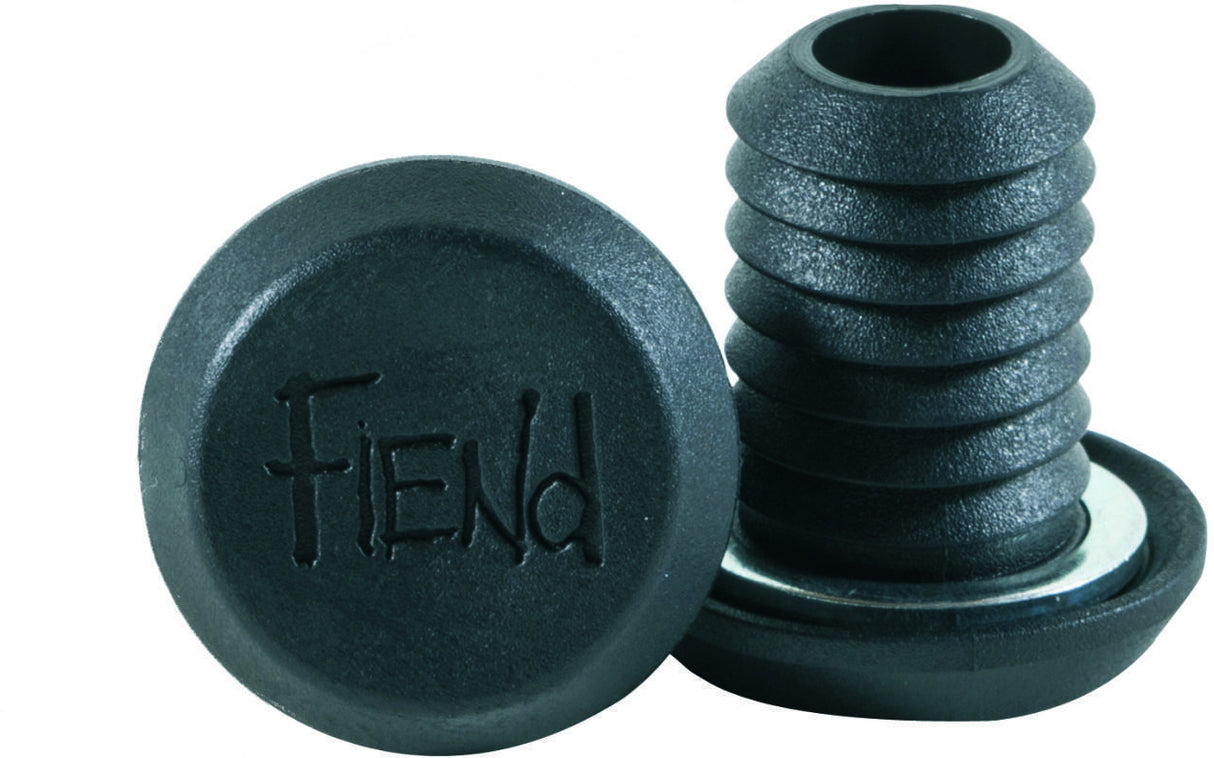 Fiend BMX Nylon Push-In Black Barends – Durability and Protection | Ride Hub