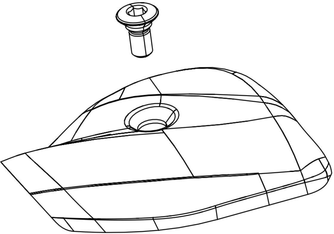 SHIFT LEVER TRIGGER COVER KIT XX1 EAGLE RIGHT GOLD