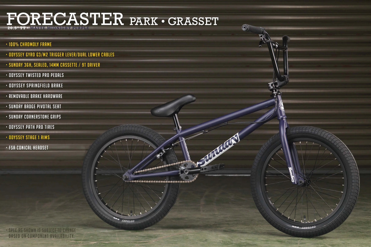 Maca Perez 20" Sunday Forecaster BMX bike | Ride Hub