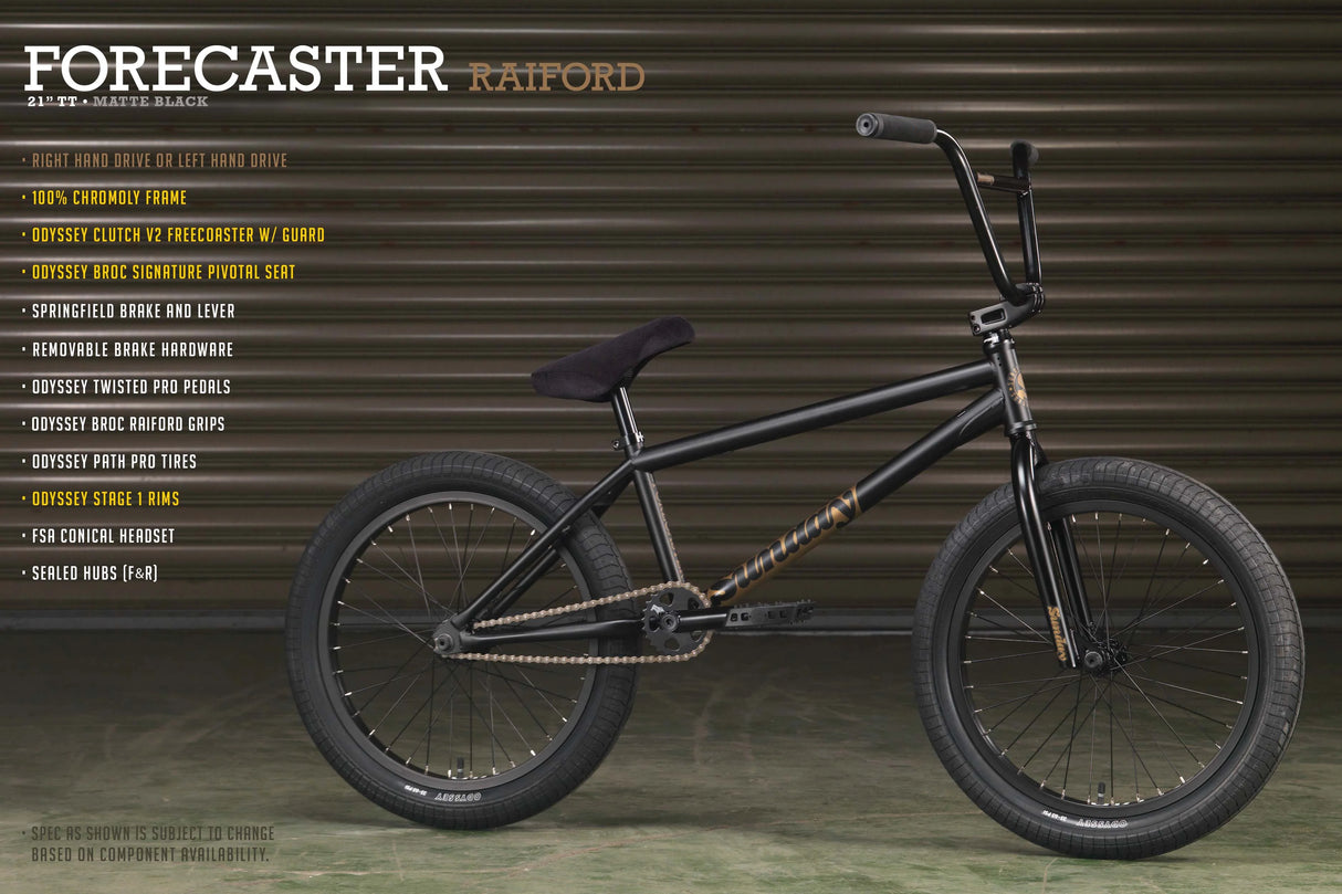 Sunday Forecaster Broc Raiford Signature BMX Bike | RideHub