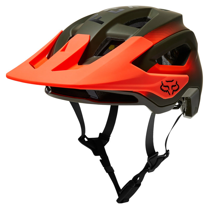 Fox Speedframe Pro Fade Olive Green Bike Helmet