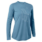 Fox Lady Ranger Dr Dusty Blue Long Sleeve Cycling Jersey | RideHub