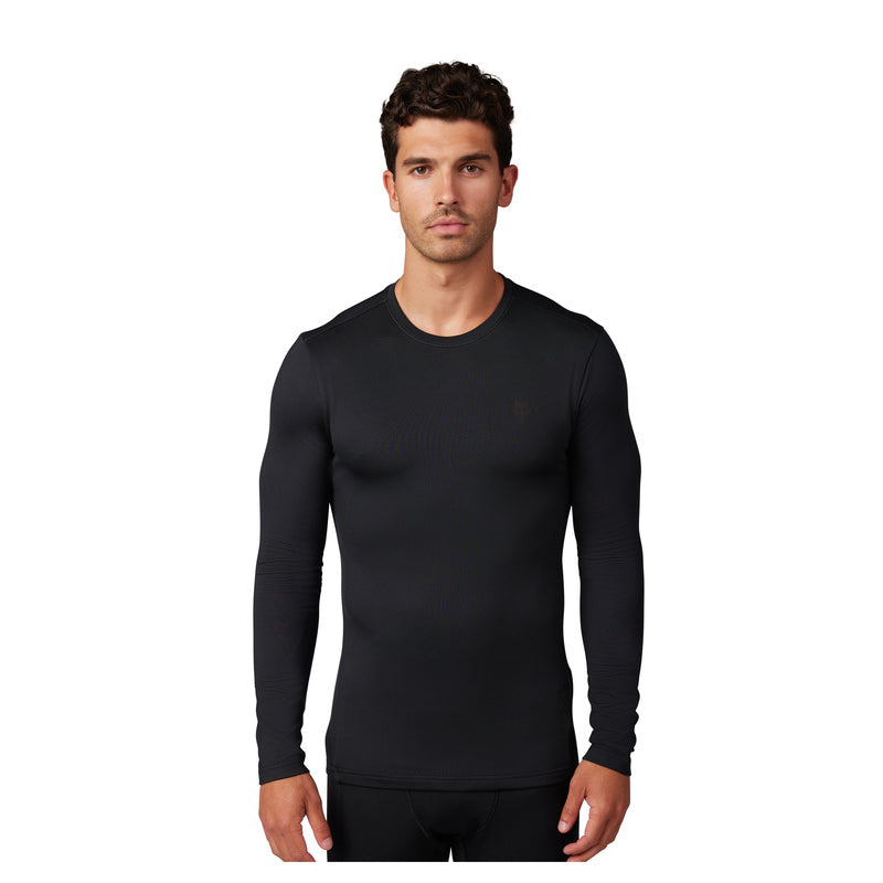 Fox Tecbase Fire Black Long Sleeve T-Shirt | RideHub