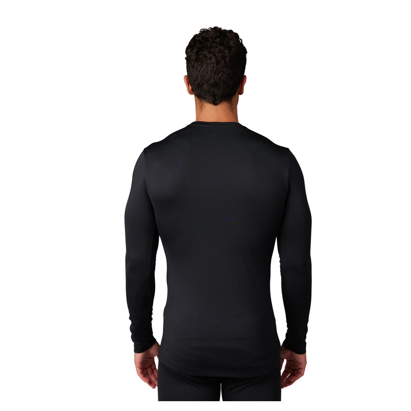 Fox Tecbase Fire Black Long Sleeve T-Shirt | RideHub