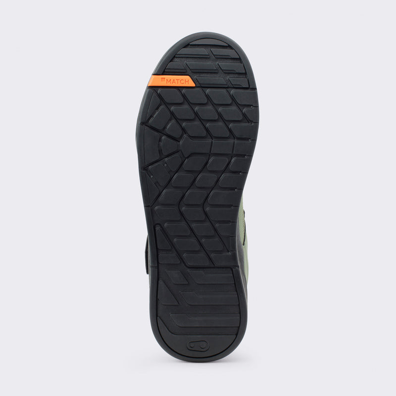 Crankbrothers Stamp Speedlace Green/Orange Shoes - Black Outsole