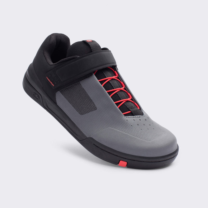 Crankbrothers Stamp Speedlace Grey/Red Shoes - Black Outsole