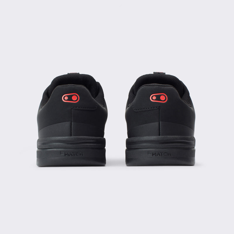 Crankbrothers Stamp Lace Black/Red Shoes - Black Outsole