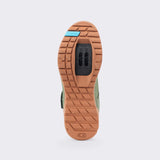 Crankbrothers Mallet E Speedlace Green/Blue Shoes - Gum Outsole