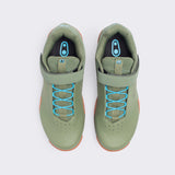 Crankbrothers Mallet E Speedlace Green/Blue Shoes - Gum Outsole