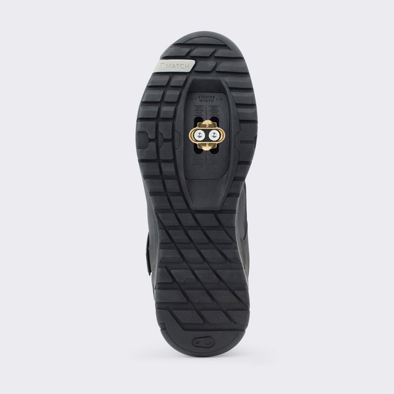 Crankbrothers Mallet E Speedlace Black/Silver - Black Outsole shoes