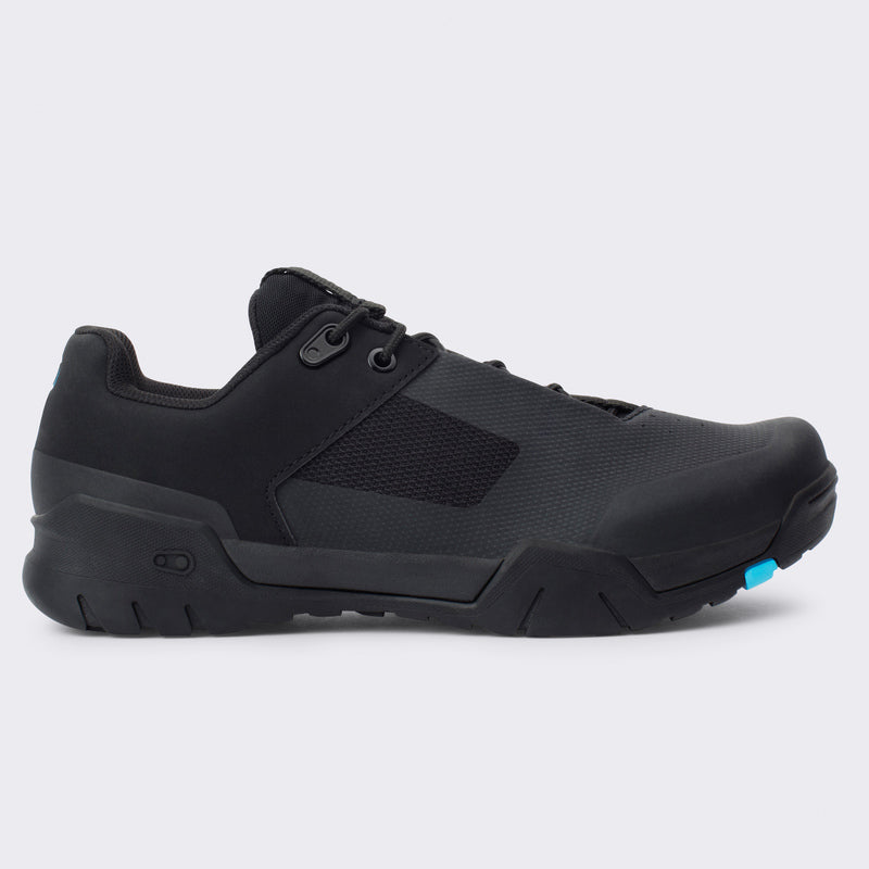 Crankbrothers Mallet E Lace Black/Blue shoes - Black Outsole