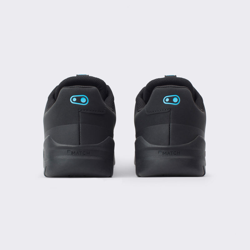 Crankbrothers Mallet E Lace Black/Blue shoes - Black Outsole