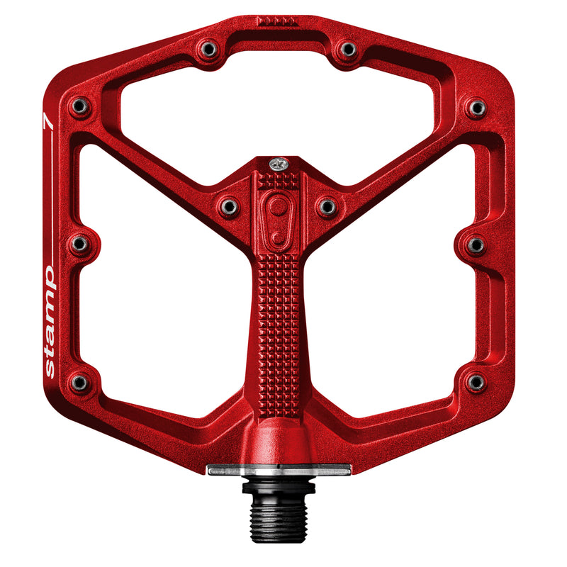 Crankbrothers Stamp 7 Large Red Bicycle Pedals (Includes Extra Pins)