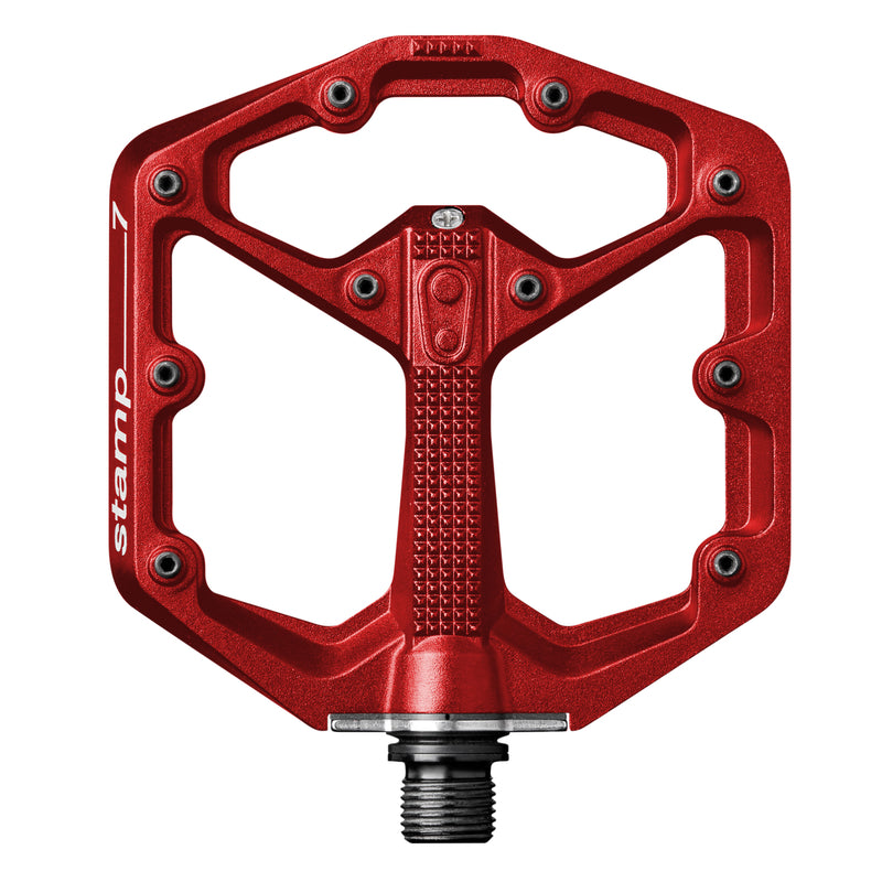 Crankbrothers Stamp 7 Small Red Bicycle Pedals (Includes Extra Pins)
