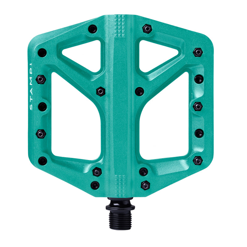 Crankbrothers Stamp 1 Large Turquoise Bicycle Pedals
