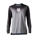 Fox Flexair Novah Steel Grey Long Sleeve Cycling Jersey | RideHub