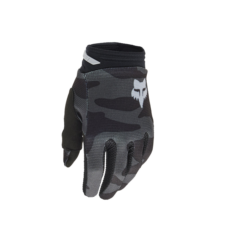 Fox Junior 180 Bnkr Black Camo gloves