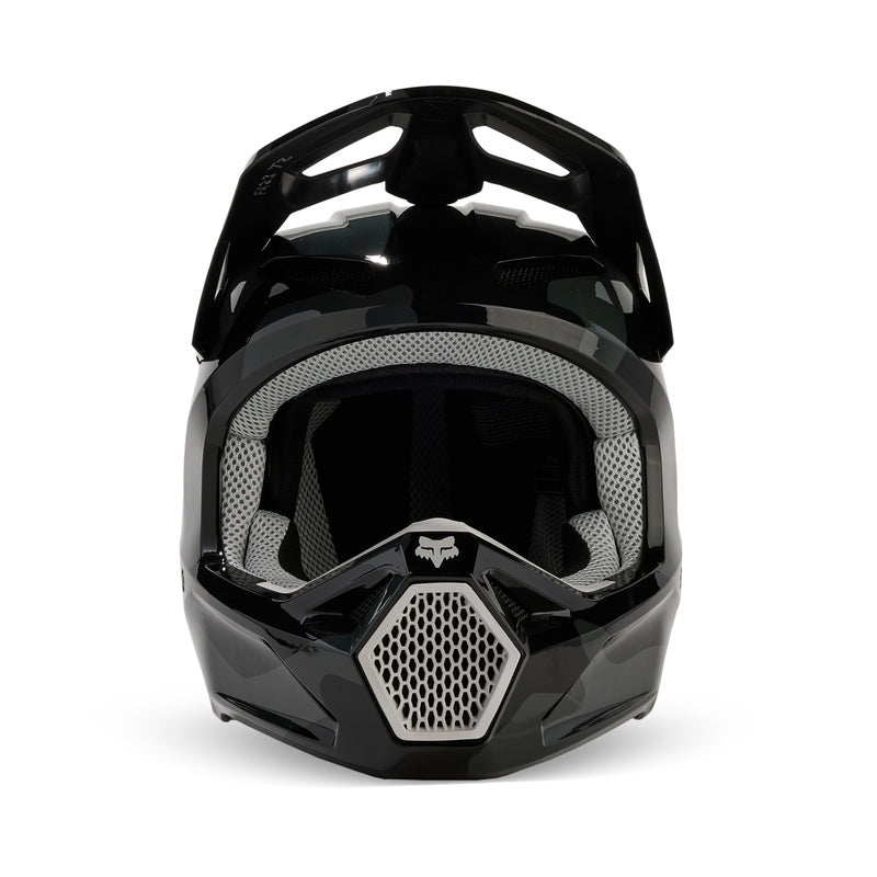 Fox Junior V1 Bnkr Black Camo helmet